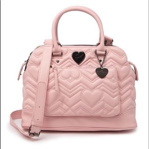 Lorraine Quilted Heart Satchel